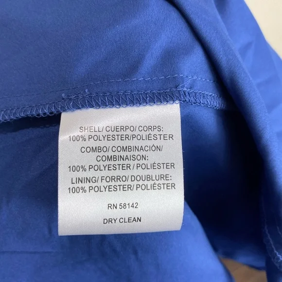 NWT’s Gal Meets Glam Women’s Eve Blue Lace Short Sleeve Ruffle Hem Dress size 8 - Picture 12 of 16